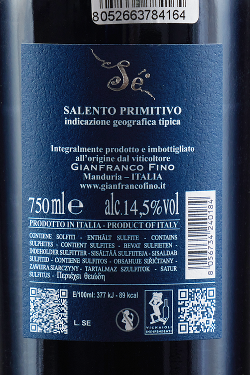 Primitivo Di Manduria Se