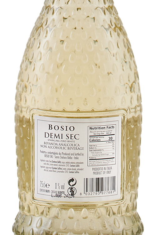 Sparkling Zero Demi Sec Bianco Alcohol Free