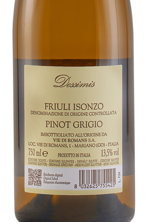 Friuli Isonzo Pinot Grigio Dessimis