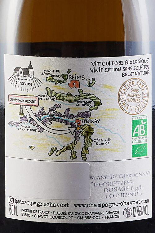 Champagne Brut Nature Blanc De Chardonnay Bio