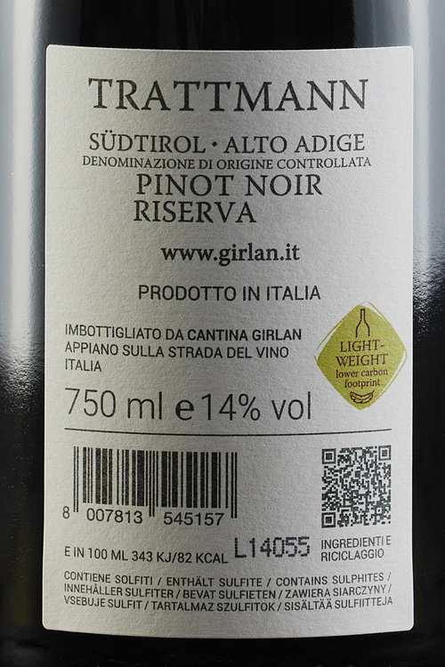 Alto Adige Pinot Nero Riserva Trattmann