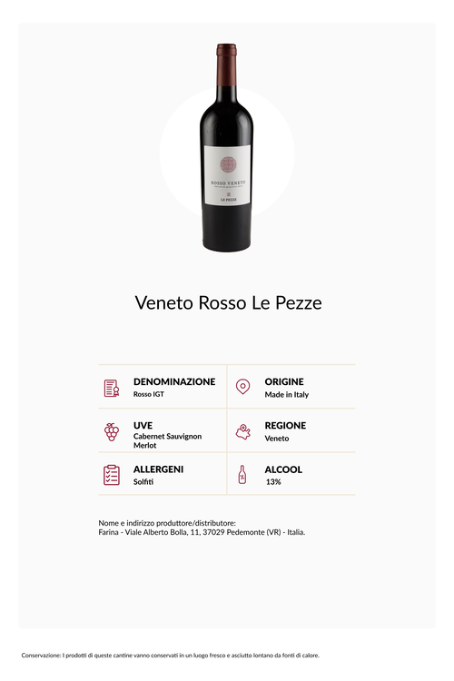 Confezione 6 bottiglie Veneto Rosso Le Pezze