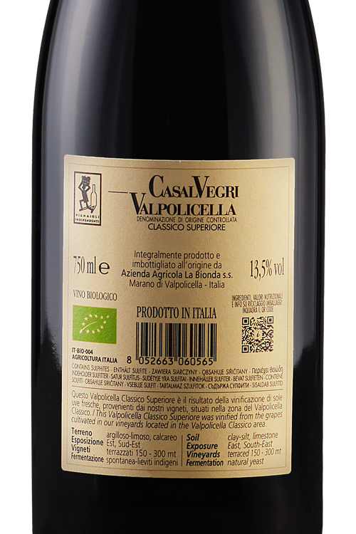 Valpolicella Classico Superiore Casal Vegri bio