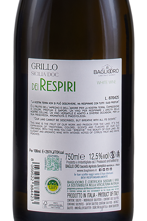 Sicilia Grillo Dei Respiri