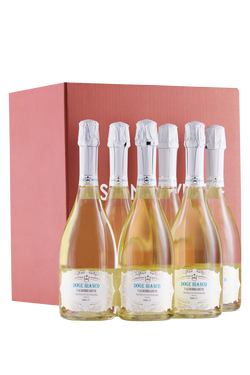 Confezione 6 bottiglie Prosecco Valdobbiadene Superiore Brut Doge Bianco