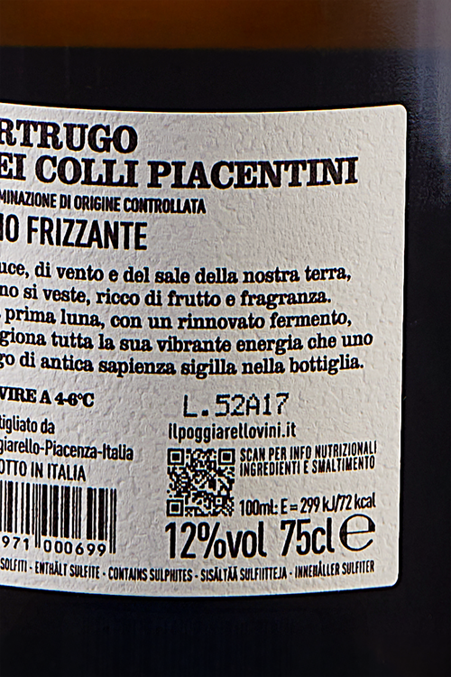 Colli Piacentini Ortrugo Frizzante