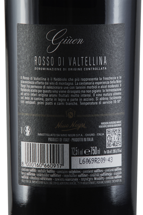 Rosso Di Valtellina Gi&ugrave;en