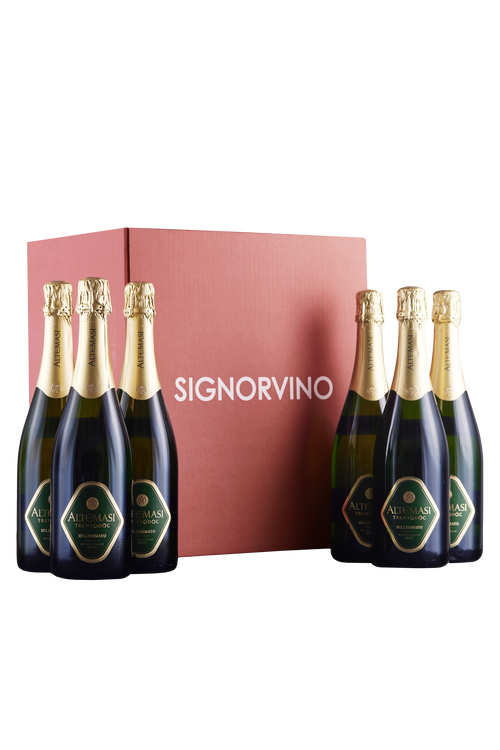 Box of 6 bottles bottiglie Trento Brut