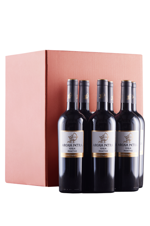 Box of 6 bottles Puglia Primitivo Arcaia Petra