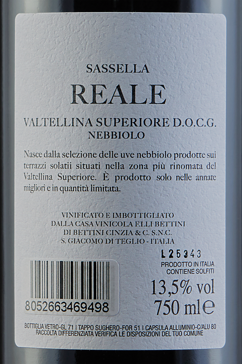 Valtellina Superiore Sassella