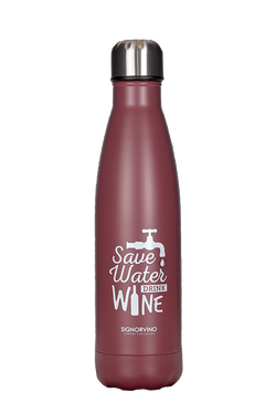 Borraccia "Save water drink wine"