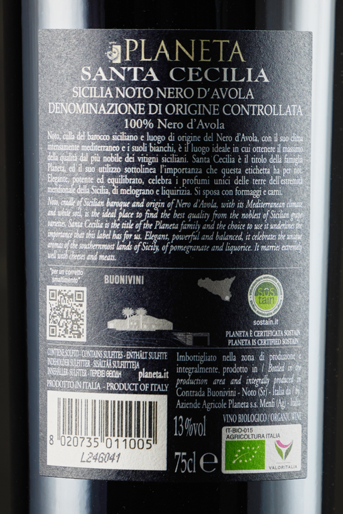 Noto Nero d'Avola Santa Cecilia Bio