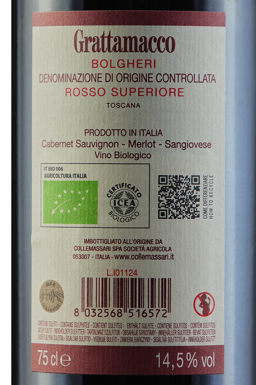 Bolgheri Rosso Superiore Bio