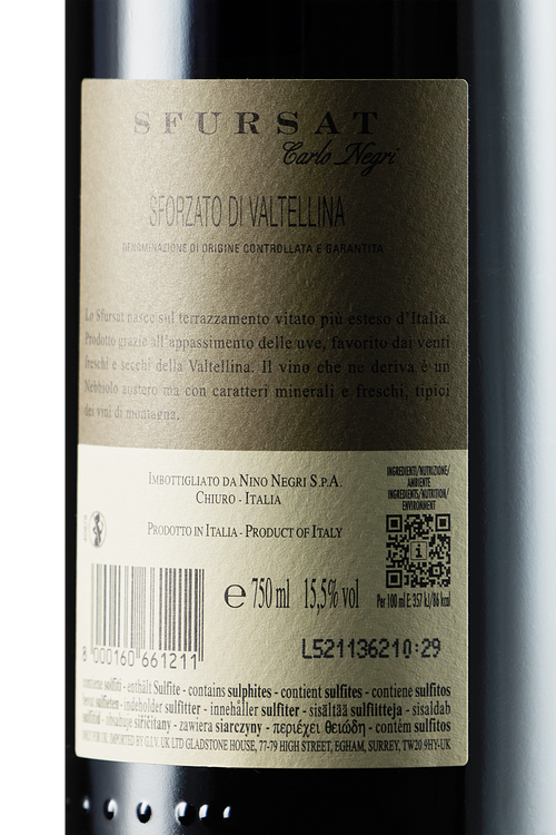 Sforzato di Valtellina Sfursat