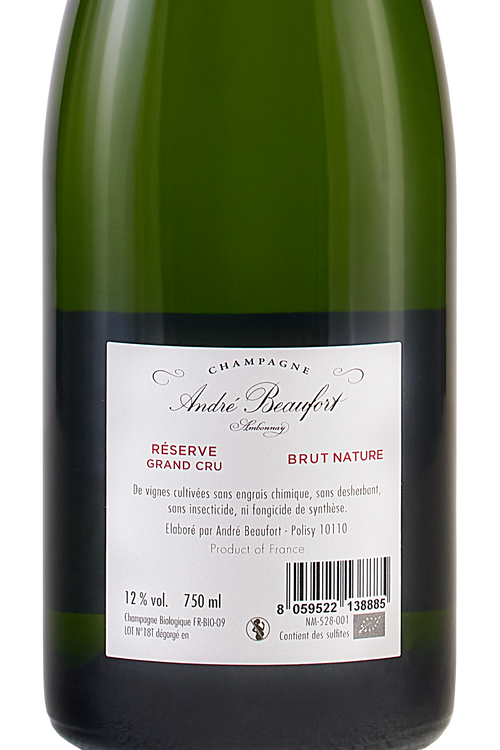 Champagne Grand Cru Brut Resérve Ambonnay bio