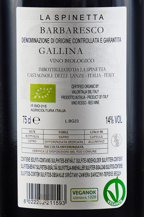 Barbaresco Gallina Bio
