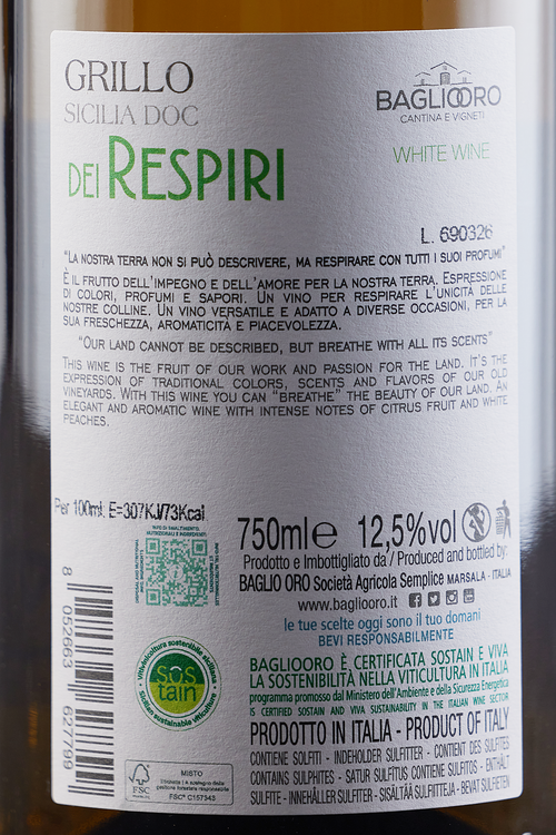 Sicilia Grillo Dei Respiri