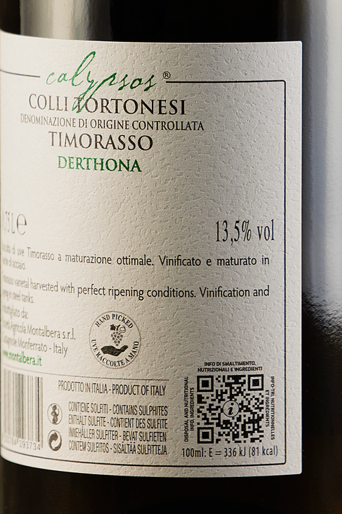 Colli Tortonesi Timorasso Derthona Calypsos