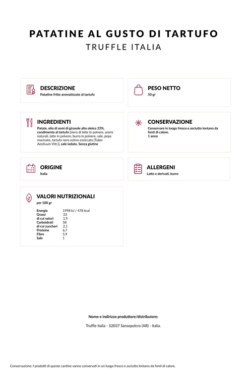 Truffle-flavoured crisps