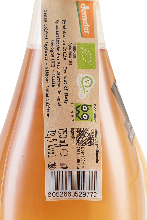 Vsq Brut Nature Pinot Grigio Lunaria Ancestrale Bio