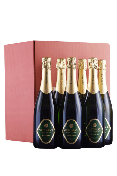 Box of 6 bottles bottiglie Trento Brut