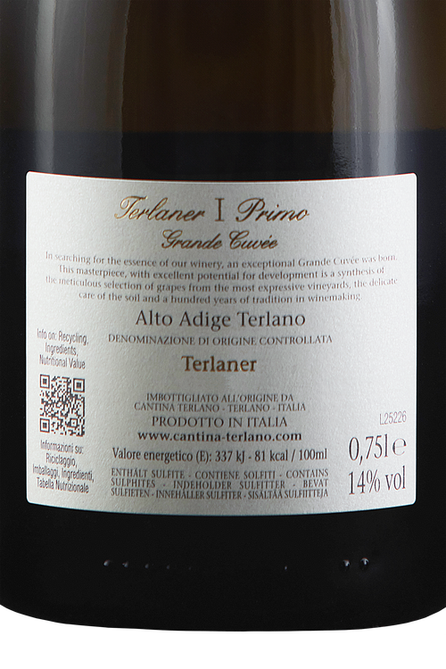 Alto Adige Terlaner I Primo Grande Cuv&eacute;e