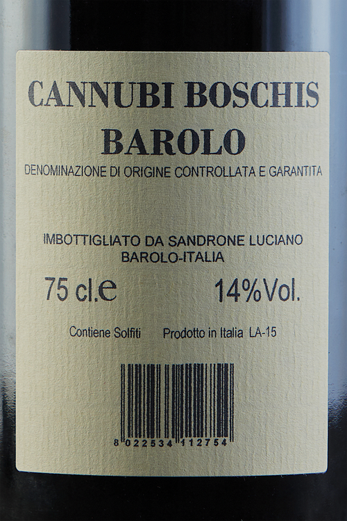 Barolo Cannubi Boschis
