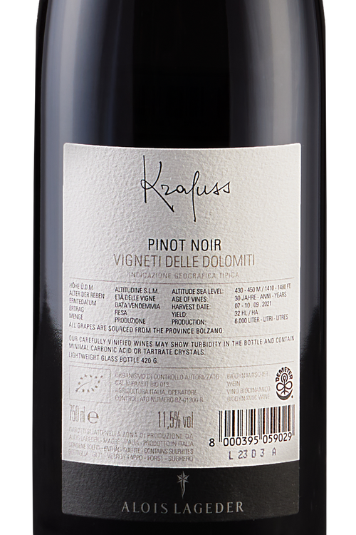 Alto Adige Pinot Nero Krafuss Bio