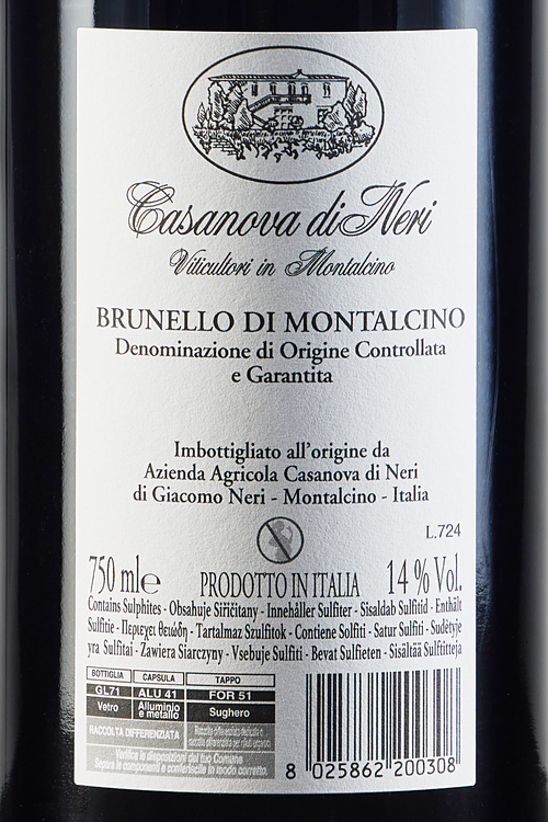Brunello Di Montalcino Etichetta Bianca