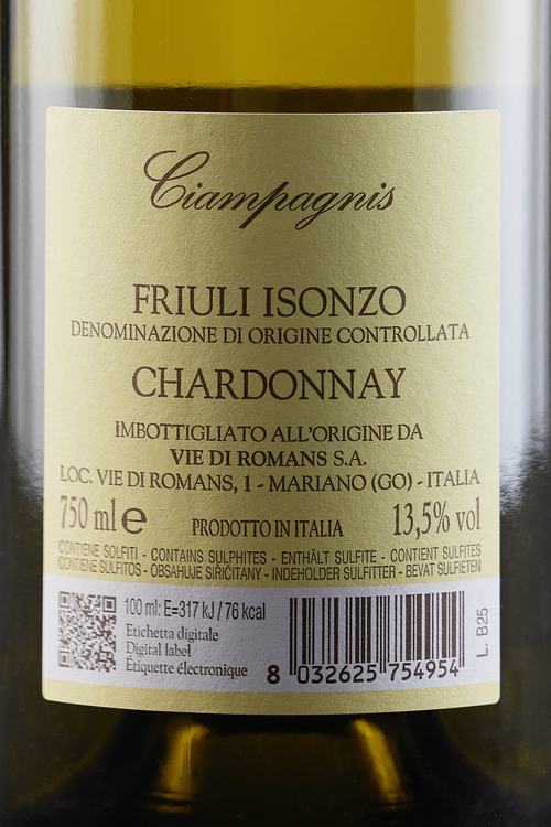 Friuli Isonzo Chardonnay Ciampagnis