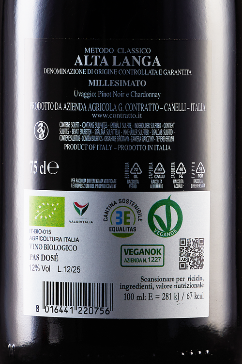 Alta Langa Millesimato Pas Dos&eacute; bio