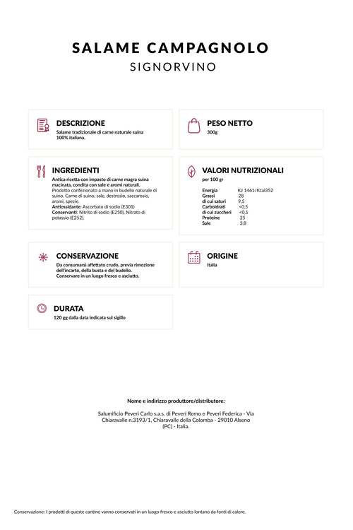 Salame Campagnolo Signorvino