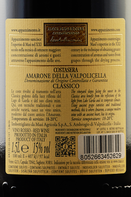 Amarone Della Valpolicella Classico Costasera