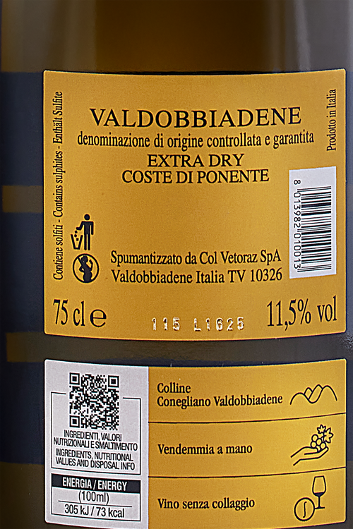 Prosecco Valdobbiadene Superiore Extra Dry
