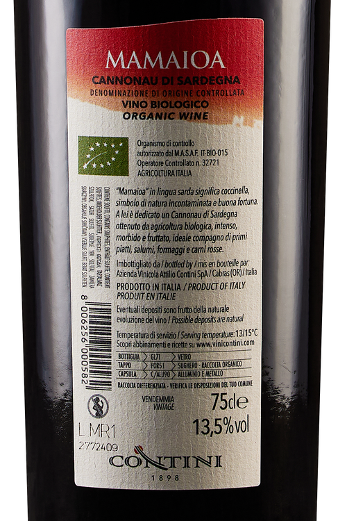 Cannonau di Sardegna Mamaioa Bio