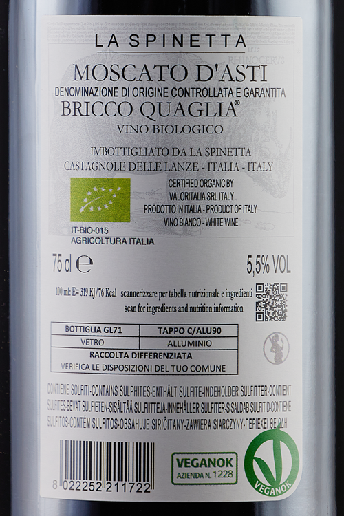 Moscato d'Asti Bricco Quaglia Bio