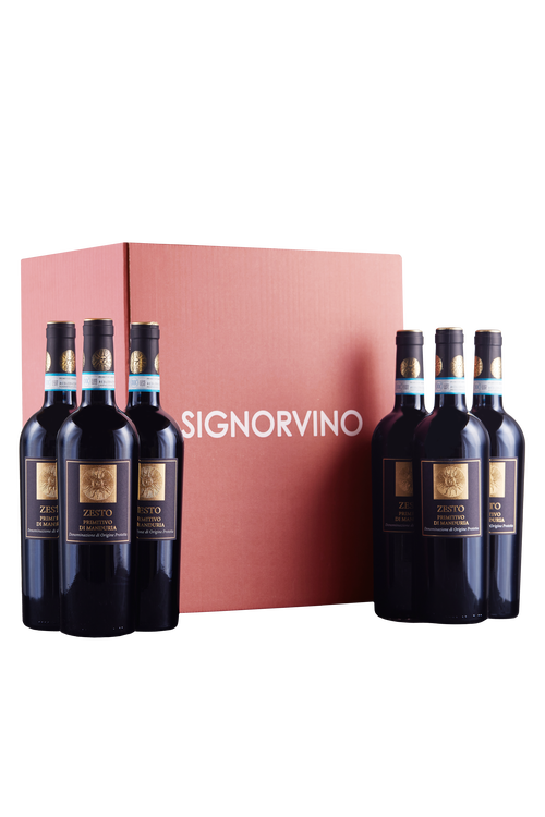 Box of 6 bottles Primitivo di Manduria Zesto