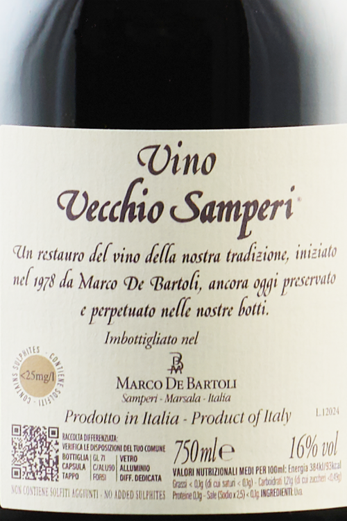 Vino Perpetuo Vecchio Samperi