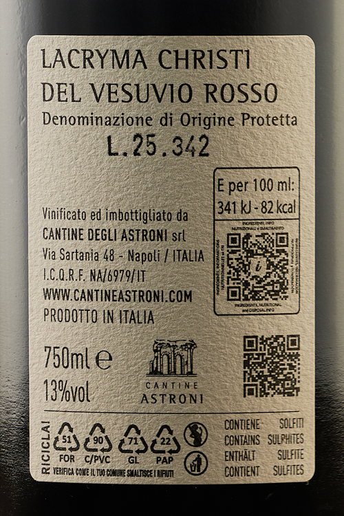 Vesuvio Lacryma Christi Cratere Rosso