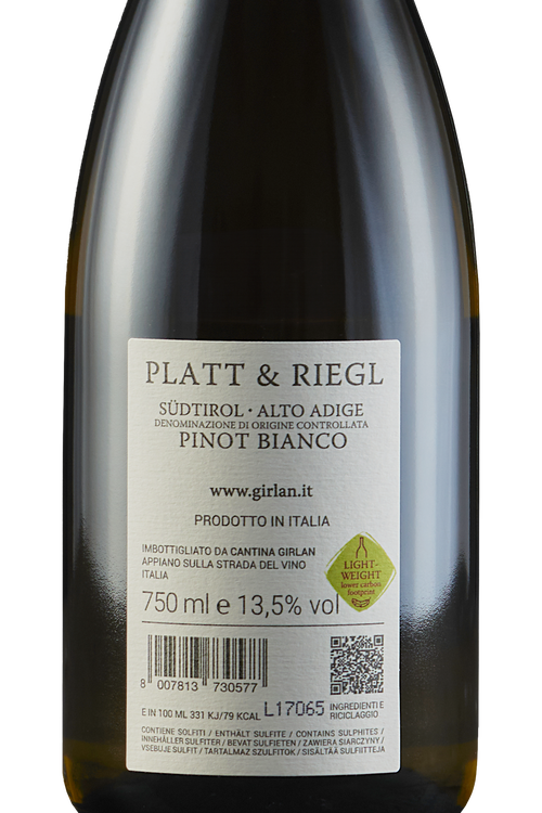 Alto Adige Pinot Bianco Platt & Riegl