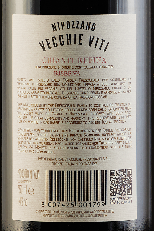 Chianti Rufina Riserva Vecchie Viti