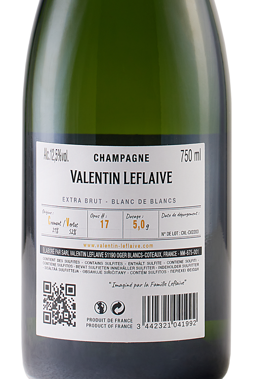Champagne Extra Brut Blanc De Blancs CV|17|50