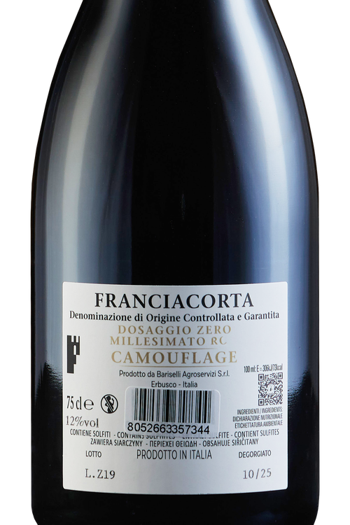 Franciacorta Dosaggio Zero Millesimato Camouflage