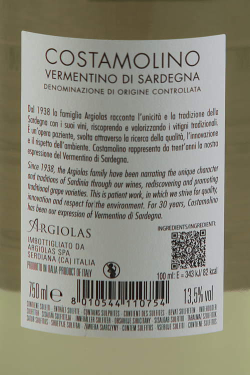 Vermentino Di Sardegna Costamolino