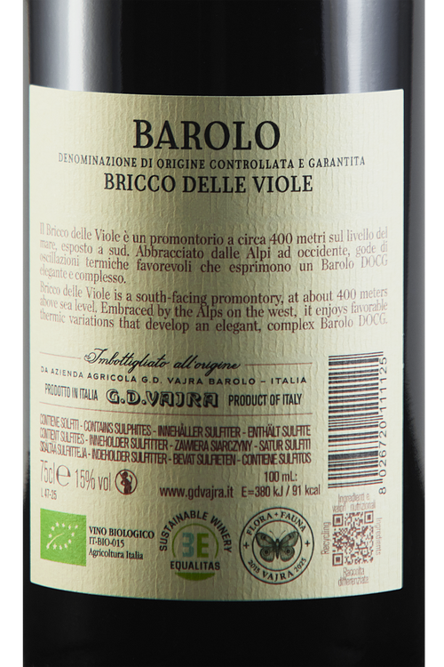 Barolo Bricco Delle Viole Bio