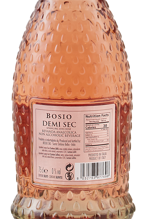Sparkling Zero Demi Sec Rosé Alcohol Free