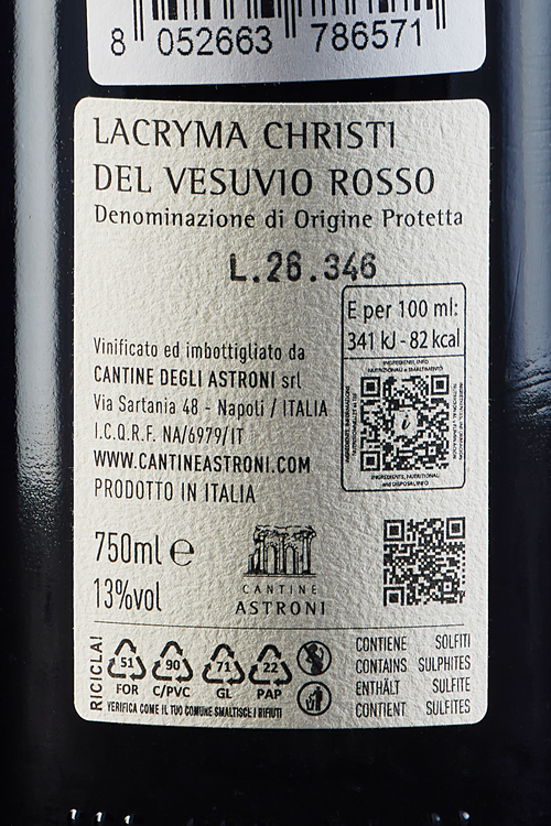 Vesuvio Lacryma Christi Cratere Rosso