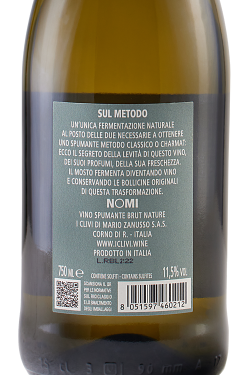 Venezia Giulia Ribolla Gialla Spumante Brut Nature