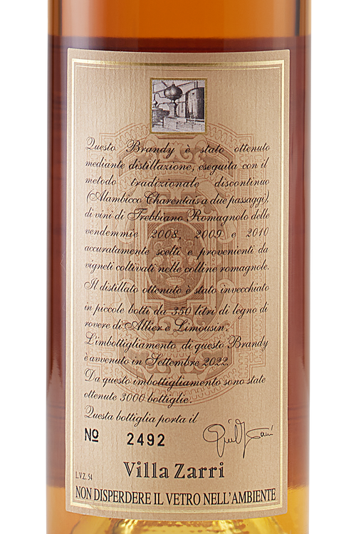 イタリア ブランデー　Villa Zarri 10年 管mpr イタリア ブランデー Villa Zarri 10年 管mpr（Product - Brandy