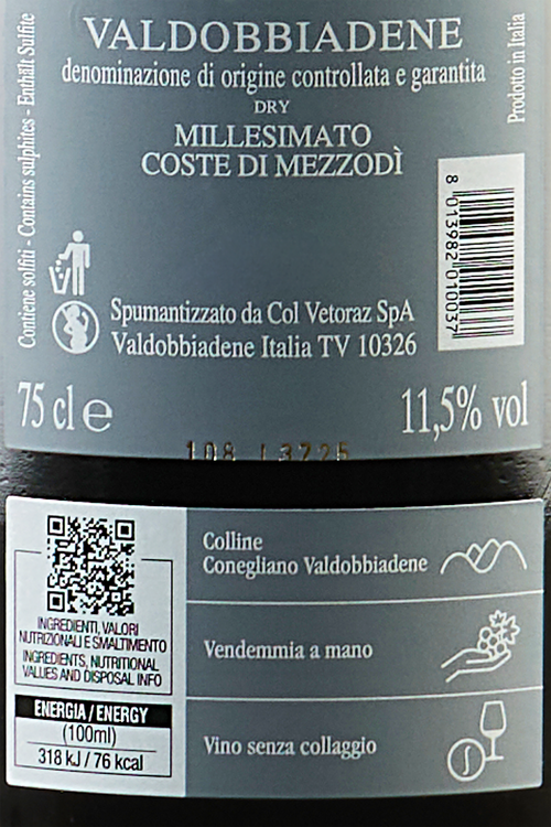 Prosecco Valdobbiadene Superiore Dry